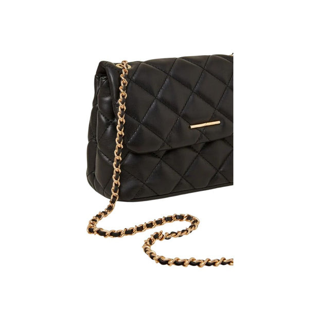 Femmo Charm  Black Leather Chain Bag